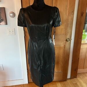 Calvin Klein Black Vegan Dress